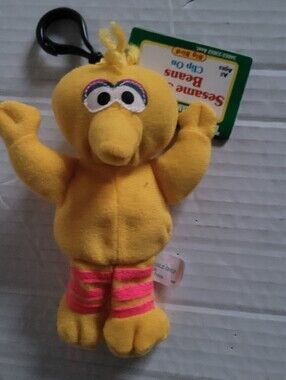 Tyco Sesame Street Big Bird Plush Clip-On - Yellow